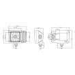 Far cu lampa semnalizare, cu 2 faze, bec H4, dreapta si stanga, SET, HR-A-023 Huaren