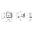 Far cu lampa semnalizare, bec H3 + H7, set, dreapta si stanga, HR-A-035 Huaren