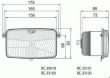 Far cu suport, cablu3m, stanga  REPR1 24208 Wesem