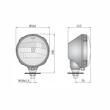 Far tractor rotund plastic, cu bec H4 si pozitie, Ursus 16610 Zelmot Wesem