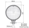 Far tractor rotund Ursus, metal, cu pozitie, fara bec, H4, 43920 Zelmot Wesem