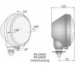 Far tractor rotund Ursus, metal, cu pozitie, fara bec, H4, 43920 Zelmot Wesem