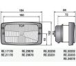 Element optic cu rama si pozitie 17178 Wesem, pentru far tip Zetor
