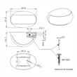 Lampa gabarit 60x38, LED, rosie, 12-36V, cu suport, FT-067 C Fristom