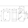 Lampa gabarit, 65x42, bec, alba, FT-001-B Fristom 
