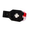 Lampa gabarit 63x42, bec, rosu cu alb, cu suport lateral, FT-024/II Fristom