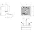 Lampa gabarit 67x67, LED, MAN TGA TGL TGM TGX TGS F2000 M2000LD097 Horpol