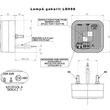 Lampa gabarit 67x67 LED, rosie, 12/24V, tip MAN F90, 2000, LD098 Horpol