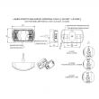 Lampa gabarit 71x42, LED, rosie LD2229 Horpol