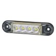 Lampa gabarit 78x22, LED, alba, slim 12-24V, LD2327 Horpol