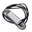 Lampa gabarit 78x22, LED, alba, slim 12-24V, LD2327 Horpol
