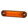 Lampa gabarit 78x22, LED, galbena, slim 12-24V, LD2328 Horpol