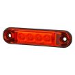 Lampa gabarit 78x22 LED, rosie, slim 12-24V, LD2329 Horpol