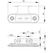 Lampa gabarit 78x22, LED, galbena, cu suport talpa, 12-30V, FT-015/ Z+K Fristom 