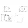 Lampa gabarit 78x93, LED Neon, alba, cabina W25N 785 Was