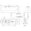 Lampa gabarit 82x24, LED, LD 390 Horpol