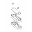 Lampa gabarit, 84x27, LED, slim, alba, cu 2 garnituri bullbar,  FT-073B Fristom
