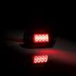 Lampa gabarit 84x27, Slim, 4 LED-uri, 2 garnituri, montare bullbar, rosie, FT-073C DARK Fristom
