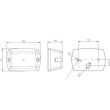 Lampa gabarit 96x64, bec, galbena, 12-24V FT-006/Z Fristom