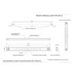 Lampa gabarit 100x15, LED, galbena, 4 bucati, HB-S662-g