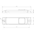Lampa gabarit 100x32, LED, suport cu 2 urechi 12-36V, FT-018/C Fristom