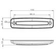 Lampa gabarit 102x25, LED, rosie, 12-36V FT-079 C LED Fristom