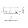 Lampa gabarit 102x36, LED, rosie  FT-004-C LED Fristom