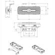 Lampa gabarit 103x49, cu suport, Led NEON, 12-24V, galbena, W254 2033 NN Was