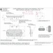 Lampa gabarit 105x45, LED, galbena, cu suport, sageata, 12-24V, W127 901 Was 