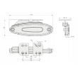 Lampa gabarit 107x38, LED, FT-076 Z+K Fristom