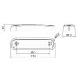 Lampa gabarit 110x30.5, LED, galbena, 12-36V, FT-045Z Fristom