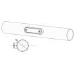 Lampa gabarit 110x30.5, LED, rosie, 12-36V, FT-045C Fristom