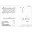 Lampa gabarit 110x41, LED, rosie, cu suport, LD 162 Horpol 