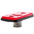 Lampa gabarit 110x45, bec, rosie, incastrabila, cu mufa si fire, 12-24V, MD-013-C/1 Fristom