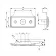 Lampa gabarit 110x45, LED, galbena, cu suport, 12-36V, MD-013 Z+K Fristom