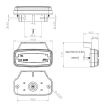 Lampa gabarit cu suport 110x50 LED, Hor116 LD 2765 Horpol
