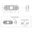 Lampa gabarit 114x63, cu suport, LED Neon, 12-24V, galbena, W47N 2160Z Was