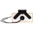 Lampa gabarit 116x66, LED, galbena, cu suport, 12-24V, W17D 101Z Was 