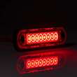 Lampa gabarit 120x27, Slim, 8 LED-uri, rosie, montare suprafata ovala, bullbar FT-073 C LONG Fristom