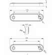 Lampa gabarit 120x27, Slim, 8 LED-uri, rosie, montare suprafata ovala, bullbar FT-073 C LONG Fristom