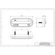 Lampa gabarit 120x45, LED, STRIPE Hor123 LD 2770 Horpol