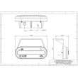 Lampa gabarit cu suport 120x45, LED, STRIPE, Hor123 LD 2774 Horpol