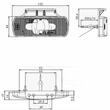 Lampa gabarit 120x44, 4 LED-uri, cu semnalizare LKD 2218 Horpol