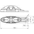 Lampa gabarit 120x35, LED, alba/rosie, 2 functii fata/spate, suport lateral, 12-36V, FT-038CB-l Fristom
