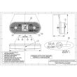 Lampa gabarit 120x46, LED, galbena, cu suport, LD624 Horpol