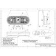 Lampa gabarit 120x46, LED, cu suport, mufa, LD650 Horpol