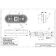 Lampa gabarit 120x46, LED, galbena, LD633 Horpol