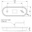 Lampa gabarit 118x46, LED, rosie, 12-36V, FT-020-C Fristom