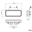 Lampa gabarit 124x49 LeED, cu suport, galbena 02376 Amio
