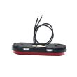 Lampa gabarit 124x49, LED, contur luminat, rosie, cu suport, 12-24V, W198 1400 Was